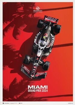 Reproducción de arte MoneyGram Haas F1 Team - Miami Grand Prix - 2024