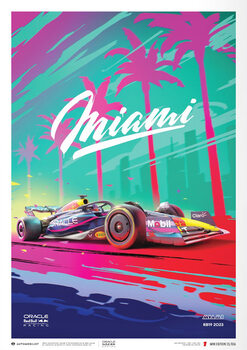 Reproducción de arte Oracle Red Bull Racing - Miami - 2023