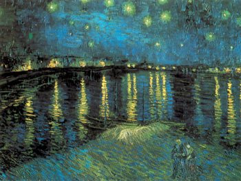Reproducción de arte Starry Night Over the Rhone, 1888