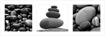 Reproducción de arte  Stones Triptych