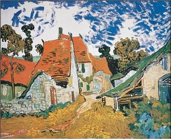 Reproducción de arte Street in Auvers-sur-Oise, 1890