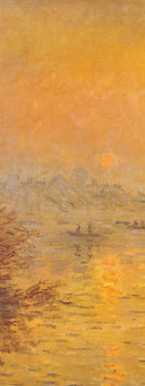 Reproducción de arte Sunset on the Seine at Lavacourt (part)