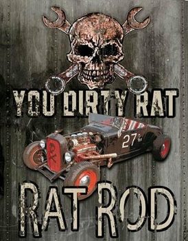 LEGENDS - dirty rat Metalen Wandplaat