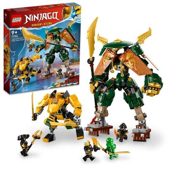 Zestawy konstrukcyjne Lego Ninjago - Lloyd, Arin, and Their Ninja Robot Team