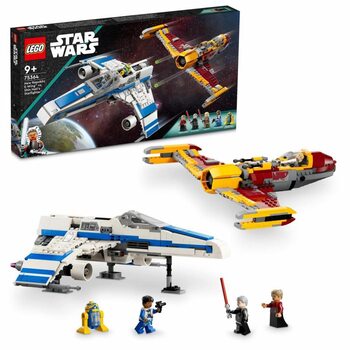 Zestawy konstrukcyjne Lego - Star Wars - Fighter E-Wing of New Republic vs Fighter of Shin Hati