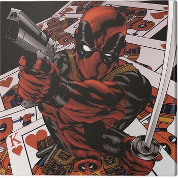 Leinwand Poster Deadpool - Cards