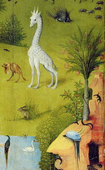 Leinwand Poster Hieronymus Bosch - Der Garten der Lüste