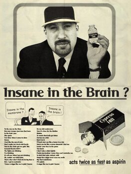 Leinwand Poster Insane in the brain
