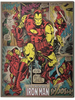 Leinwand Poster Iron Man - Retro