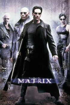 Leinwand Poster Matrix - Hacker