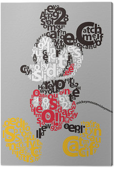 Leinwand Poster Micky Maus (Mickey Mouse) - Type