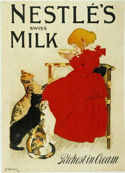 Leinwand Poster Nestle Advertising: “” Nestle's swiss milk””.