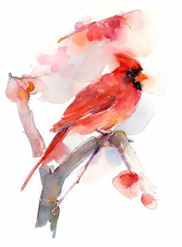Leinwand Poster Red cardinal, 2016,