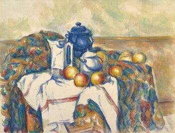 Leinwand Poster Still Life with Blue Pot