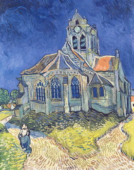 Leinwand Poster The Church at Auvers-sur-Oise, 1890