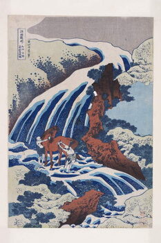Leinwand Poster Yoshitsune's Horse-washing Falls