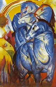 Bild auf Leinwand A Tower of Blue Horses, 1913