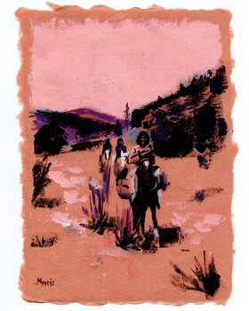 Bild auf Leinwand Apache Land- After Curtis, c. 2025