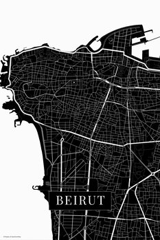 Bild auf Leinwand Beirut black