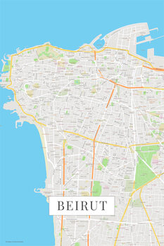 Bild auf Leinwand Beirut color