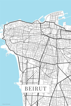 Bild auf Leinwand Beirut white