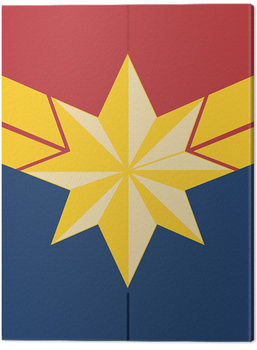 Bild auf Leinwand Captain Marvel - Emblem