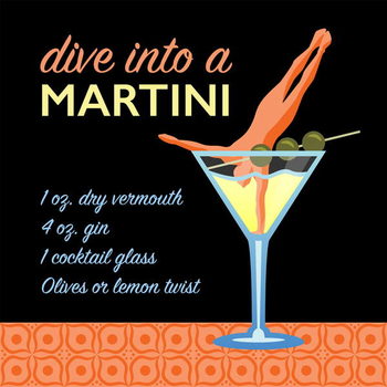 Bild auf Leinwand Classic Martini