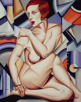 Bild auf Leinwand Cubist Nude