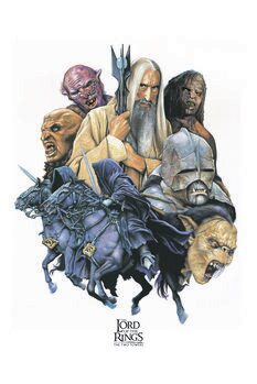 Bild auf Leinwand Der Herr der Ringe - Dark side