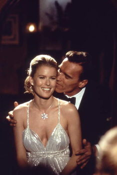 Bild auf Leinwand Elle Macpherson And Arnold Schwarzenegger, Batman And Robin 1997