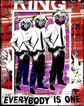 Bild auf Leinwand Everybody is one, 2017