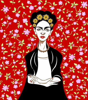 Bild auf Leinwand Frida Kahlo, 2018