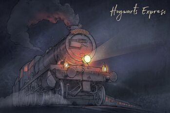 Bild auf Leinwand Harry Potter - Hogwarts Express