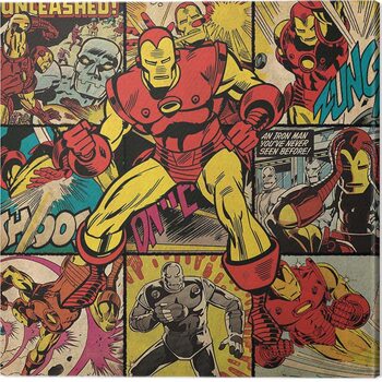 Bild auf Leinwand Iron Man - Squares