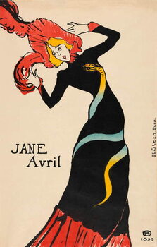 Bild auf Leinwand Jane Avril poster