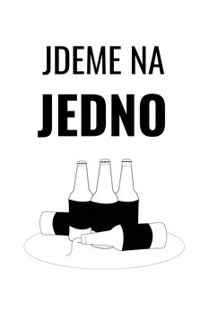 Bild auf Leinwand Jdeme na jedno