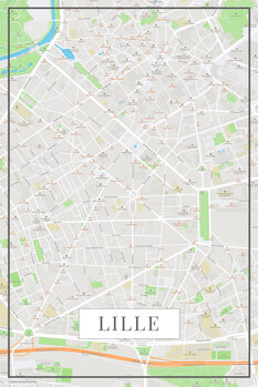 Bild auf Leinwand Lille color