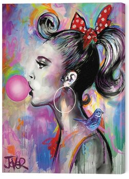 Bild auf Leinwand Loui Jover - Bubble Girl I