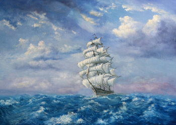 Bild auf Leinwand Maritime Adventure