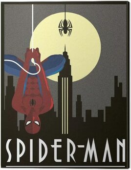 Bild auf Leinwand Marvel - Spider-Man Hanging