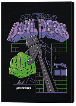 Bild auf Leinwand Minecraft - Team Builders