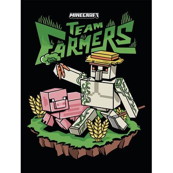 Bild auf Leinwand Minecraft - Team Farmers