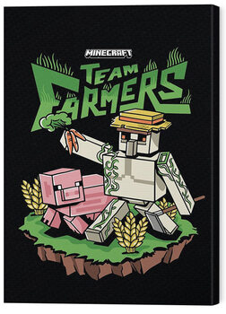 Bild auf Leinwand Minecraft - Team Farmers