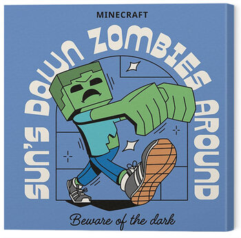 Bild auf Leinwand Minecraft - Zombie