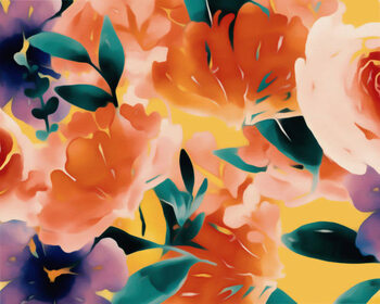 Bild auf Leinwand Modern Blooms