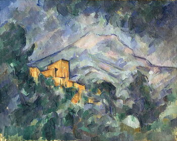 Bild auf Leinwand Montagne Sainte-Victoire and the Black Chateau, 1904-06