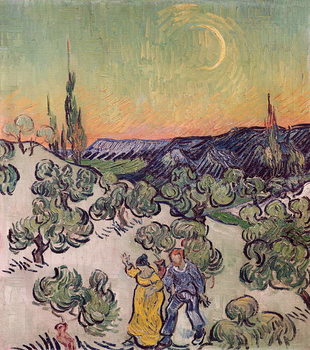 Bild auf Leinwand Moonlit Landscape, 1889
