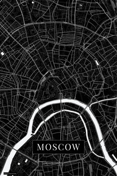 Bild auf Leinwand Moscow black
