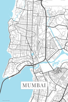 Bild auf Leinwand Mumbai white