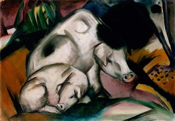 Bild auf Leinwand Pigs, c.1912